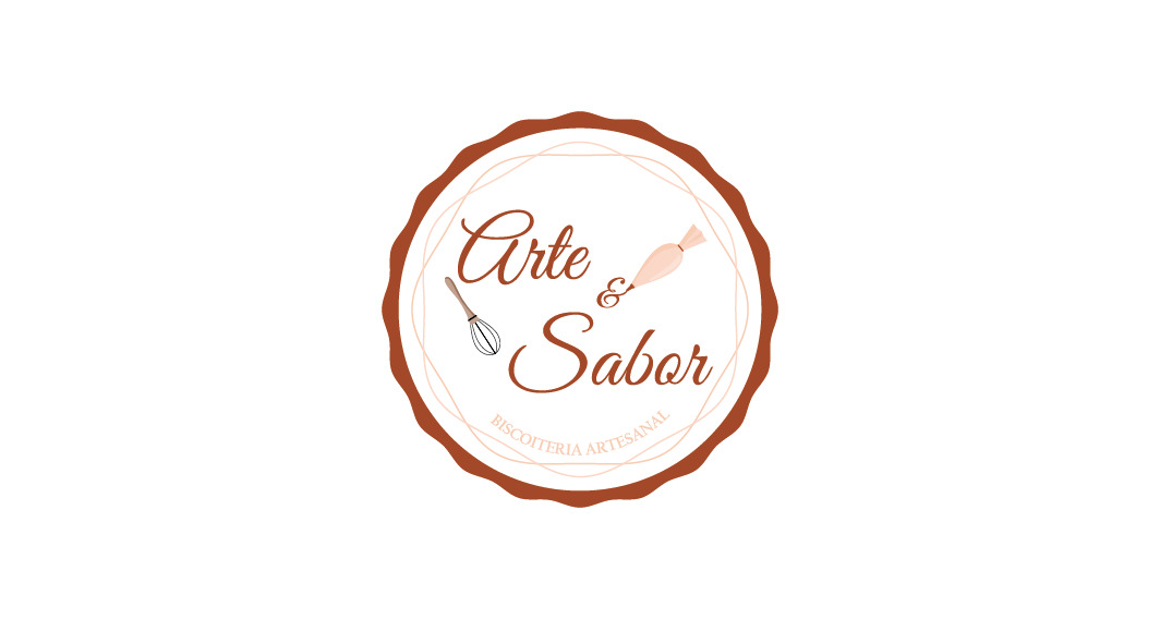 Logo ARTE E SABOR - Biscoiteria e Café