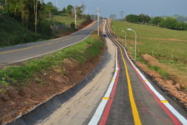 Ciclovia de Lajeado Bonito recebe vistoria