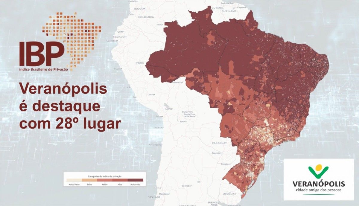 Veranópolis é destaque no Índice Brasileiro de Privação